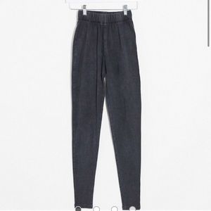 Reclaimed vintage inspired legging in acid wash